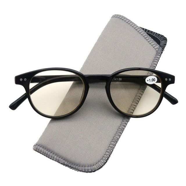 Round Reading Glasses Women Men Anti Blue Ray Light Fashion