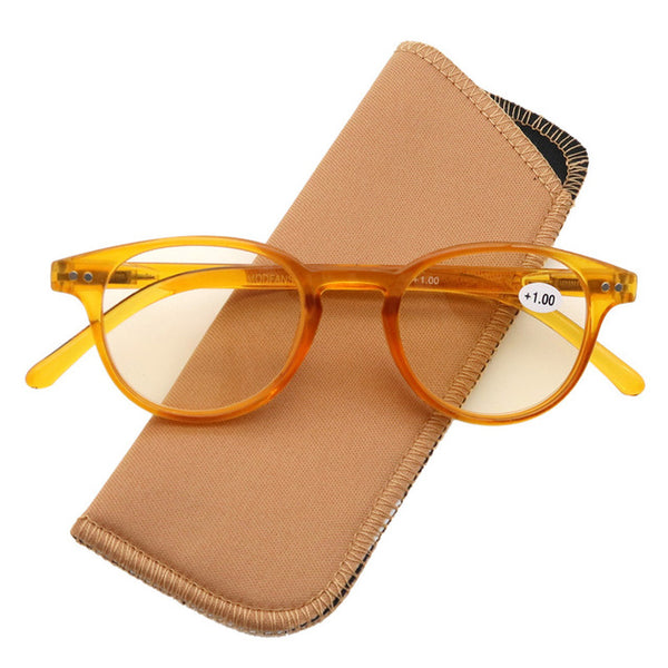 Round Reading Glasses Women Men Anti Blue Ray Light Fashion