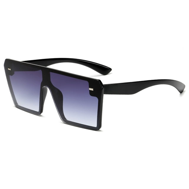 Square Sunglasses Brand Design Men Flat