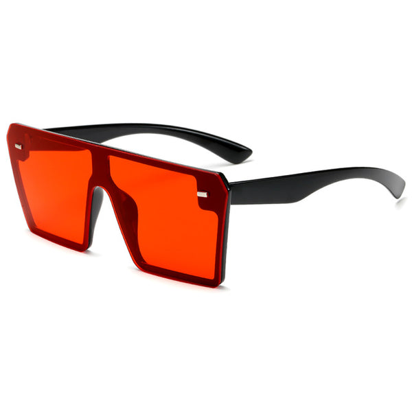 Square Sunglasses Brand Design Men Flat