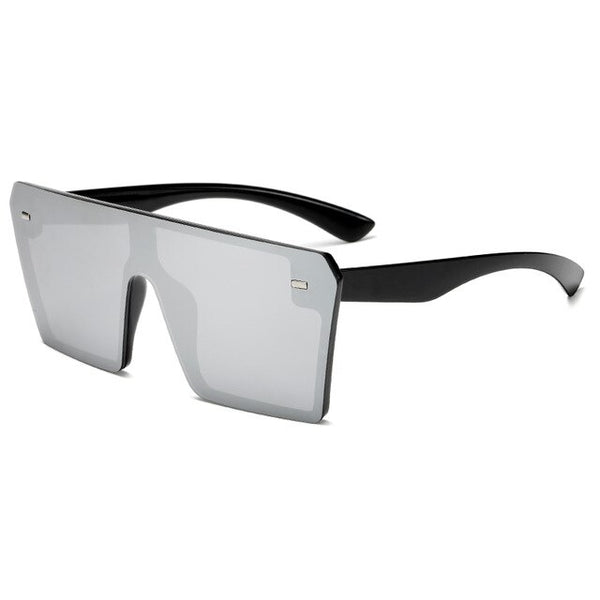 Square Sunglasses Brand Design Men Flat