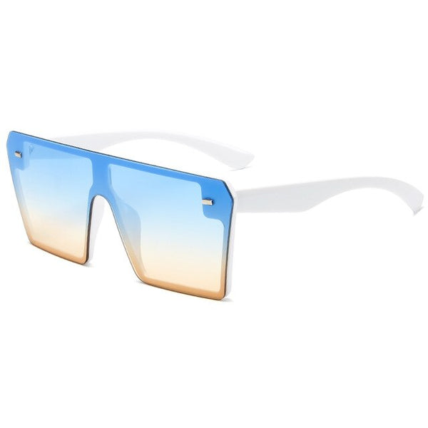 Square Sunglasses Brand Design Men Flat