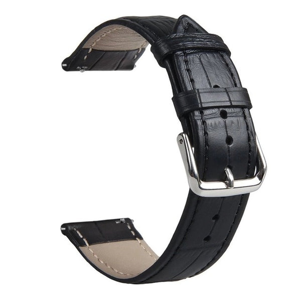 22mm Leather Strap for Samsung Galaxy Watch 42mm 46mm Replacement for Gear S3 Frontier/Classic