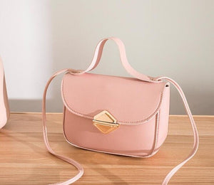 Top-handle Women Fashion PU Leather Small bags Cross body Shoulder mini Phone