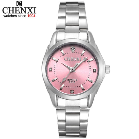 6 Fashion colors CHENXI CX021B Brand relogio Luxury Women's Casual watches waterproof